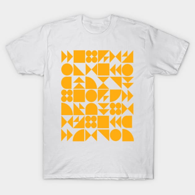 Geometric Puzzle in Yellow T-Shirt by ApricotBirch